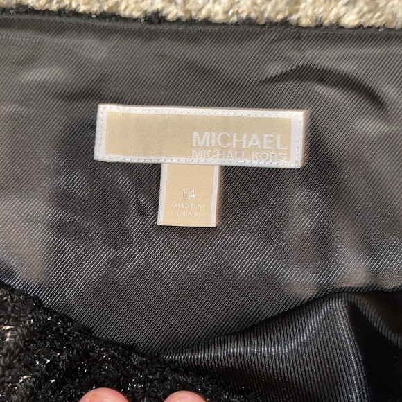 NWT MICHAEL KORS High-Waisted Tweed Mini Skirt Size 14 - Picture 10 of 14